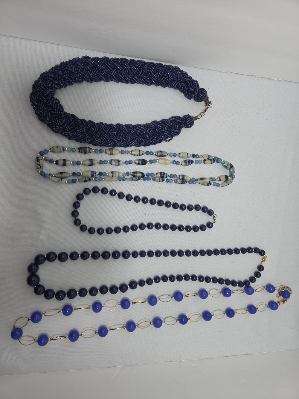 HUGE 30+ Costume Jewelry Lot LOFT Blue Nautical Navy Coastal Necklaces Earrings - Picture 12 of 12